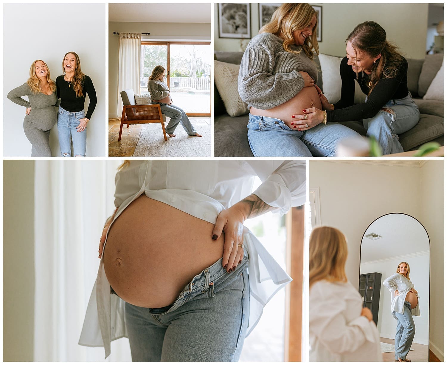two wives celebrate baby bump together by Hudson Valley Photographer